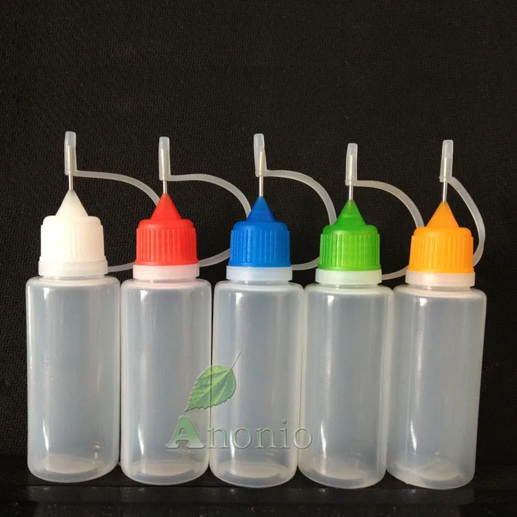 1200pcs PE 15ml Plastic Dropper Bottles Childproof Caps PE Needle Tips