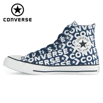

CONVERSE 2019 new Chuck Taylor All Star man and women sneakers Classic letter style high Skateboarding Shoes 163952C