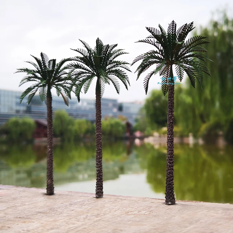 3 pkg Brass Etched Model Palm trees 3 94 100mm landscape model train railway railroad layout 5