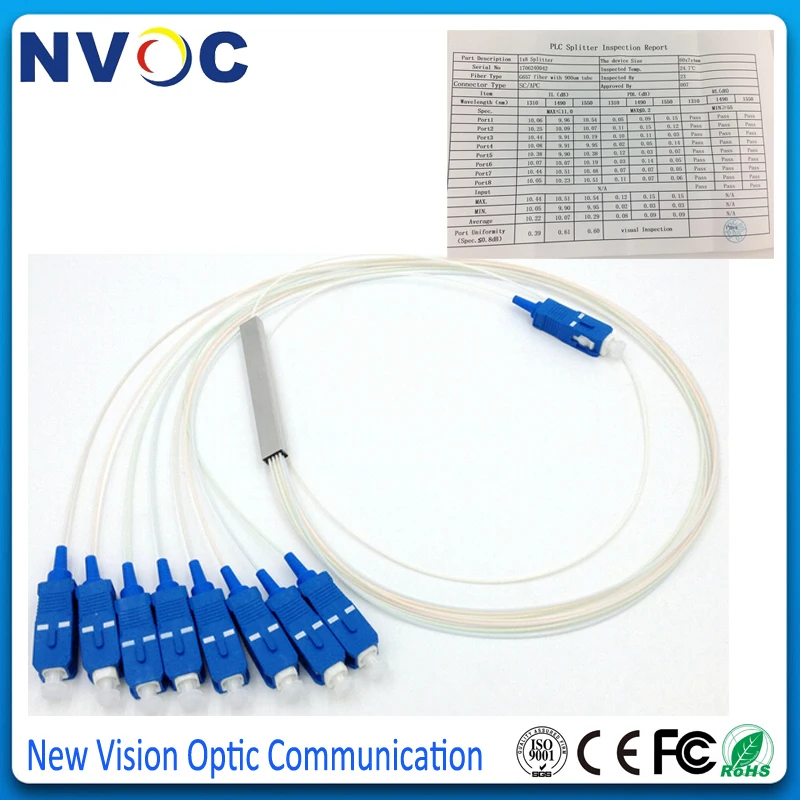 100 шт./лот 1x16 PLC сплиттер 900um стальной трубчатый тип мини размер