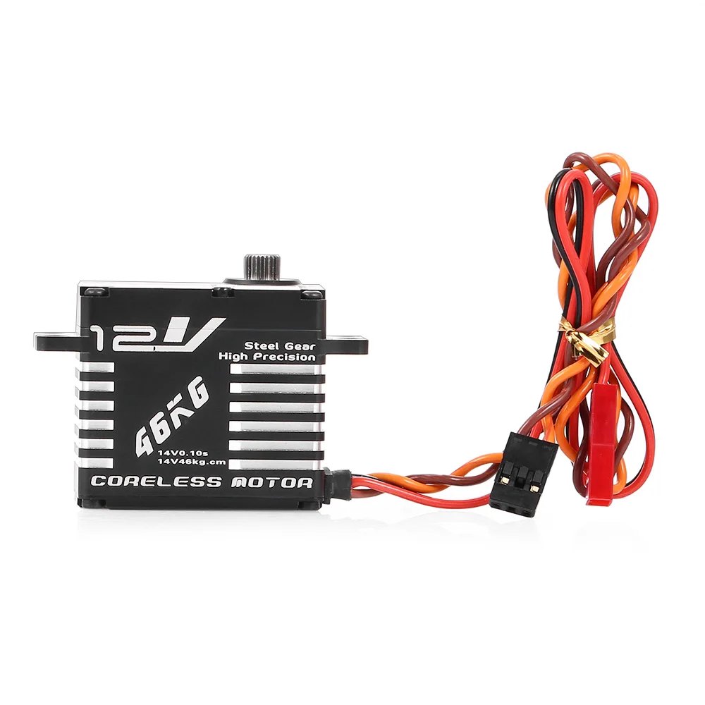 JX CLS 12V7346 46 кг 12 В 180 градусов HV Высокая точность Сталь Coreless рулевого управления