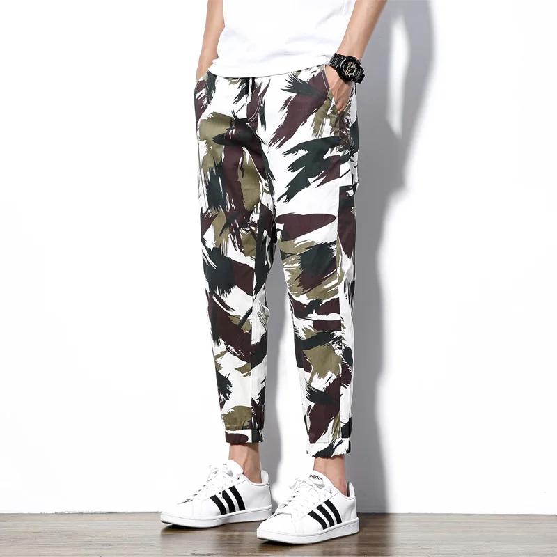

New Harem Pants Men Fashion Mens Haren Pants Casual Quality Camouflage Cotton Track Joggers Man Trousers Mens Clothes Pants 5XL