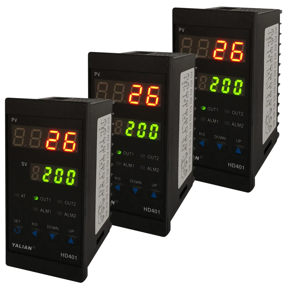 Goedkoop Gratis verzending digitale temperatuur controller dual lijn display Thermokoppel inpute relaisuitgang nieuwe stijl Thermoregulator 2018