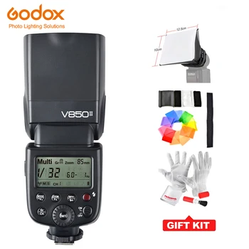 

Godox With 2000mAh Battery Godox V850II GN60 Speedlite 2.4G Wirless X System Camera Flash for Pentax Olympus Canon Nikon
