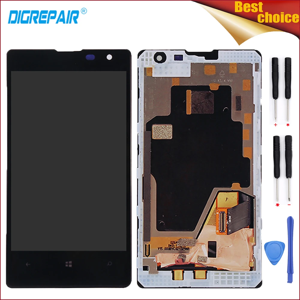 Black For Nokia Lumia 1020 LCD Display Touch Screen Digitizer Assembly