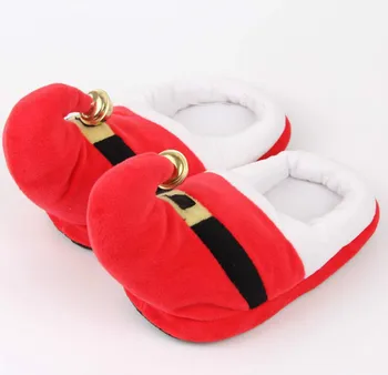 

Autumn Winter Christmas Cotton Shoes New Christmas Parent-child Home Slippers Cute Winter Slippers New Year Santa Claus Slippers