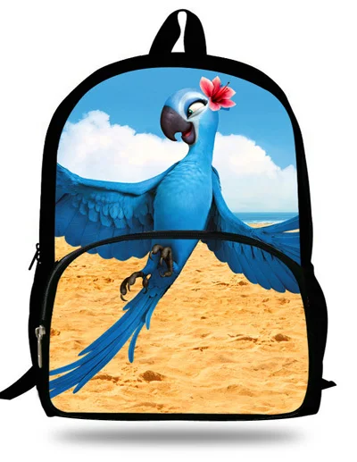 16-дюймовый Mochila Infantil Menina Рио школьный рюкзак для детей с рисунком из мультфильмов для девочек детские школьные рюкзаки для девочек-подростков От 7 до 13 лет - Цвет: Черный
