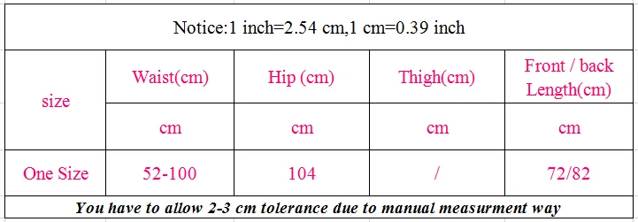 skirt size