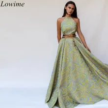 New Fashion Sexy Celebrity Dresses Halter Sleeveless Long Red Caprt Gowns With Sashes Dubai Couture Vestidos De Festa