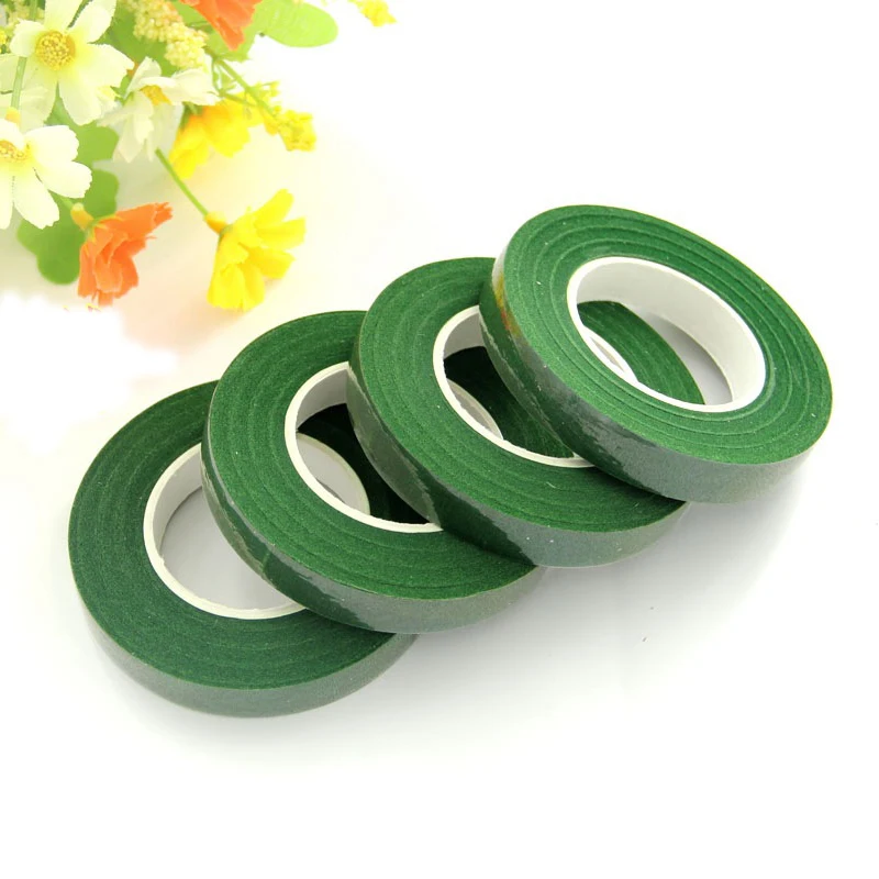 30 Yard 12MM Florist Floral Stem Tape Corsages Buttonhole Artificial Flower Stamen Wrap DIY Craft Accessories 1 Roll