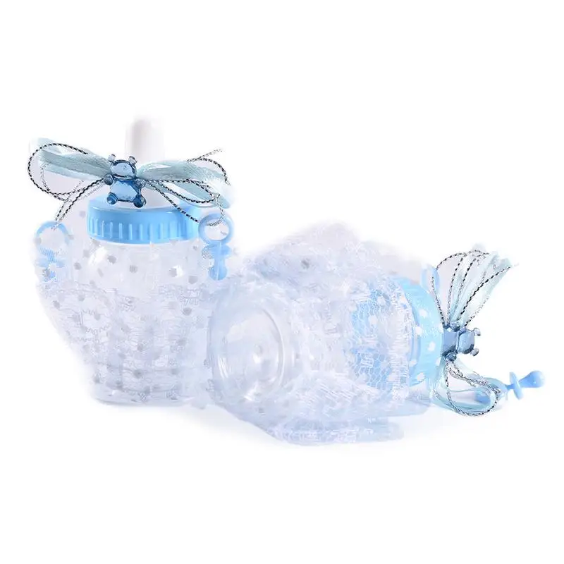 12 шт. Baby Shower прозрачный Подарочная бутылка коробка для крещения крещение