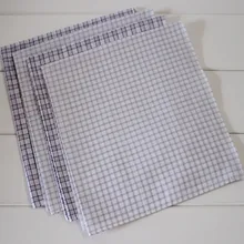 Женский носовой платок из хлопка для масляного фильтра с регулировкой в клетку 5 шт./лот 40 см
