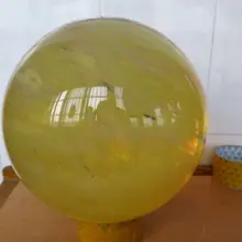 Ddh001111 SMELT ЖЕЛТЫЙ КВАРЦЕВЫЙ ПРЕКРАСНЫЙ ШАР ШАР