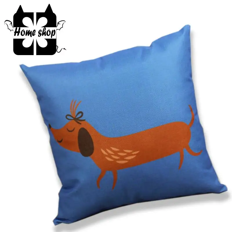 HOME SHOP Noble Poodle printing Cushion Cover Sofa Decorative Throw Pillow Home Chair Car Seat ...