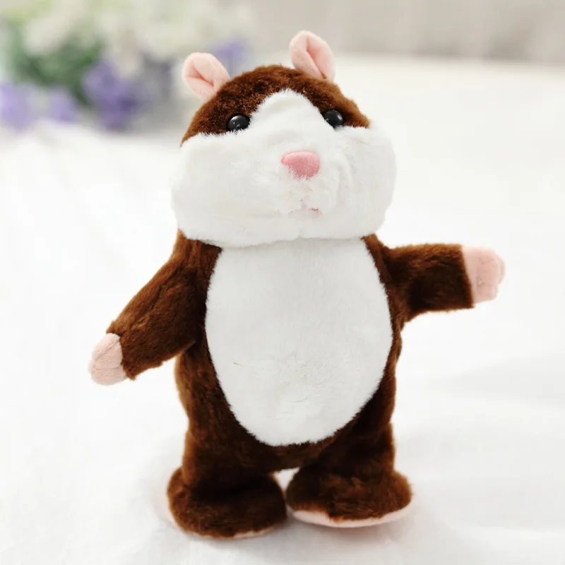 TUKATO Talking Hamster Mouse Pet Plush Toy Hot Cute Speak Talking Sound Record Hamster Educational Toy for kids - Цвет: walking B