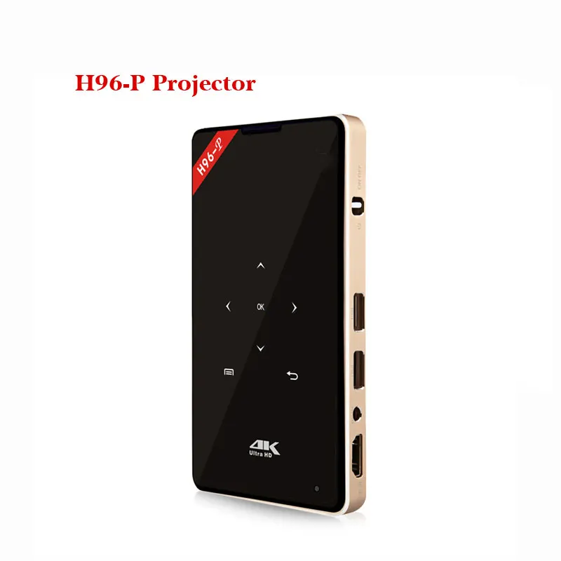 Android 6 0 proyector de bolsillo H96 P Mini 4 K Amlogic S905X 2 4g 5 8G Wifi домашний кинотеатр 2g 16g ТВ