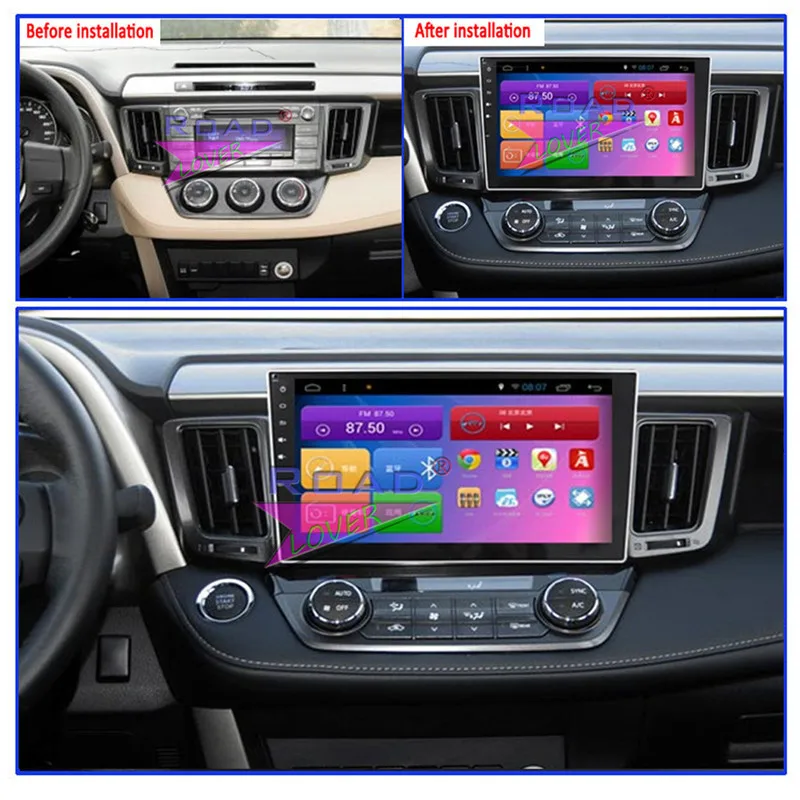 Flash Deal Roadlover Android 9.0 Car Multimedia Radio Player For Toyota RAV4 2012 2013 2014 2015 Stereo GPS Navigation Magnitol 2Din NO DVD 7