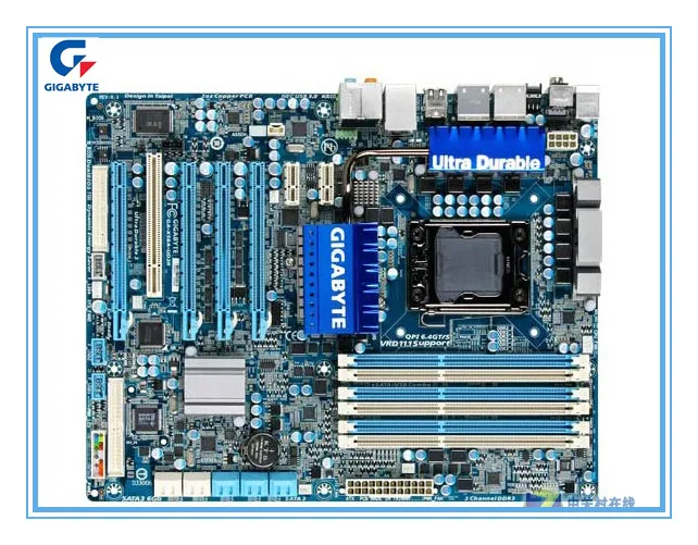 Б/у оригинальная материнская плата Gigabyte GA X58A UD3R 1366 pin X58 настольные материнские
