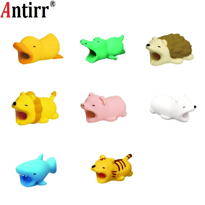 

2018 Newest Cable Management Protector Winder Animal Bite Cable Shaped Cute Cable Protector for iphone Cool Cable Bite Gifts