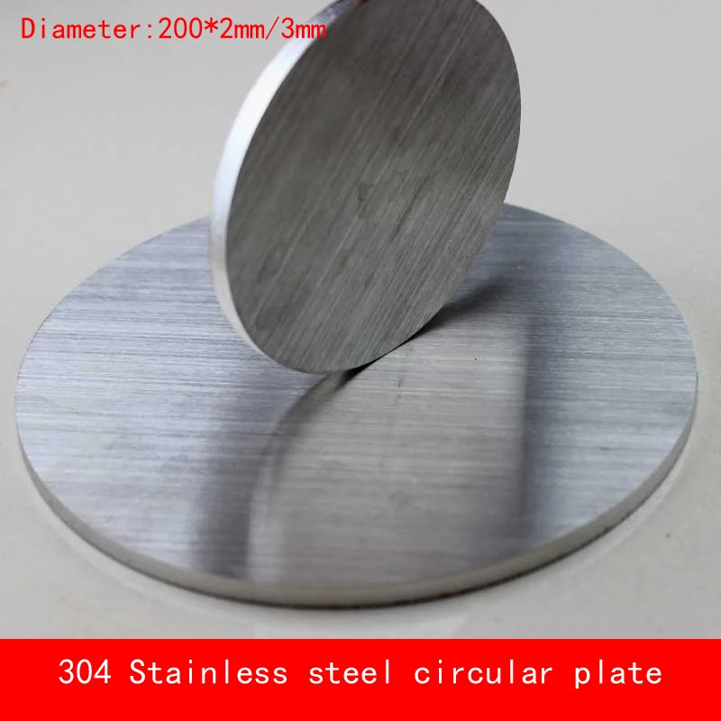 Circles 2mm thick Grade 304 various diameters Stainless Steel Disc