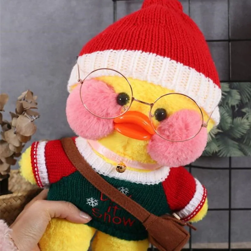 30 см Kawaii LaLafanfan плюшевая игрушка кафе утка мультфильм Милая Утка Мягкая кукла