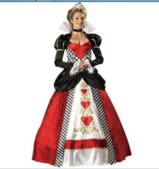 2014 Free shipping queen costumes,Floor length Ball Gown queen dress