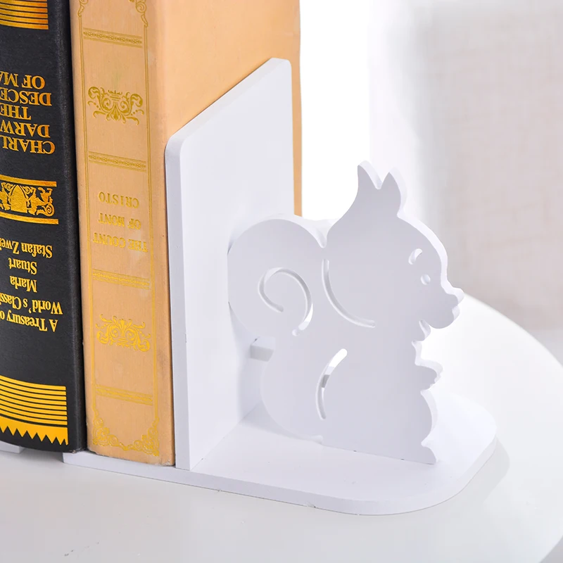 

Creative Wood books Student Stand Bookshelf Extendable bookends Placed by Book Holder Office stationery