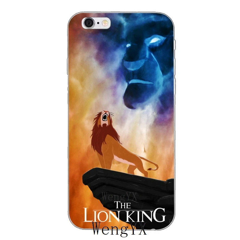 Сверхтонкий Мягкий чехол из ТПУ с изображением короля льва Simba для iPhone 4, 4S, 5, 5S, 5c, SE, 6, 6s, 7, 8 plus, X, XR, XS Max - Цвет: Who-You-Are-A-15