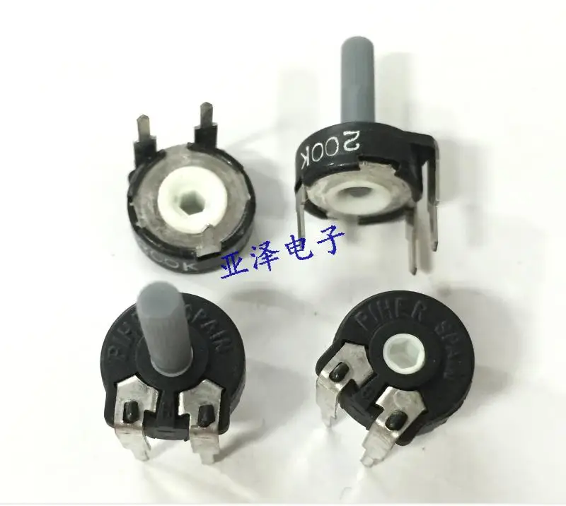 

2pcs Imported original PIHER Spain trimmer potentiometer PT10-200K horizontal with handle six corners