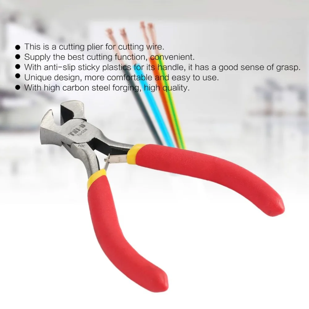 

TNI-U TU-CO8 End Cutting Plier Cutter Cutting Copper Cable Wire Repair Clamp DIY Smooth Plier Hand Tools Snip Nipper Shear Hot