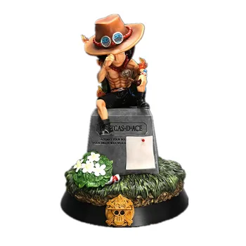 

Anime White Beard Sea Thieves Ace Crying PU + Polyster Stone Statue Action Figure Collectible Model Toy X253
