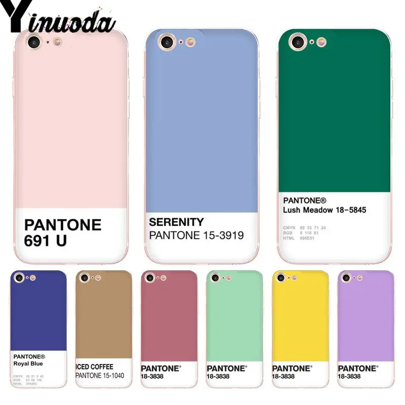 

Yinuoda For iphone 7 6 X Case Caliente Pantone Luxury Phone Case for iPhone 8 7 6 6S Plus X 5 5S SE XR XS XSMAX