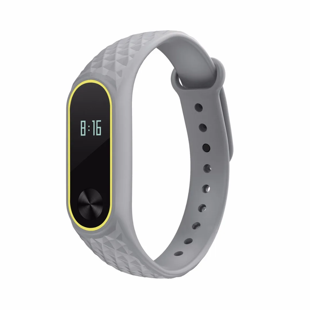Fashion Color Soft TPU Wrist Strap Wristband Bracelet Replacement for Xiaomi Mi Band 2 Replace Original Smart Band Accessories