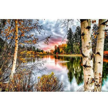 

2015 new product Square full drill diamond painting square diamond embroidery landscape Diamond Mosaic Cross Stitch zx