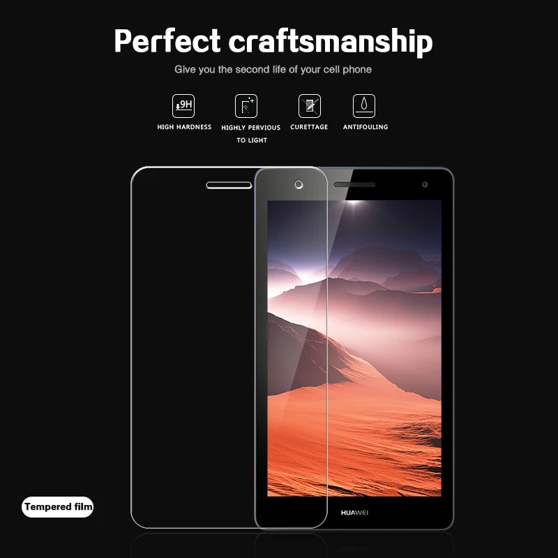 

Explosion-proof Tempered Glass Film For Huawei mediapad T3 7.0" BG2-U01 U03 TAB Tablet Screen Protector Film with Safety Package