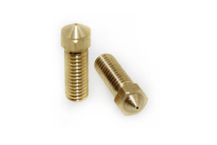 3d printer nozzle all-metal V6 M6 screw brass 0.4mm 0.6mm 0.8mm 1.0mm 1.2mm for 1.75mm 3mm consumables