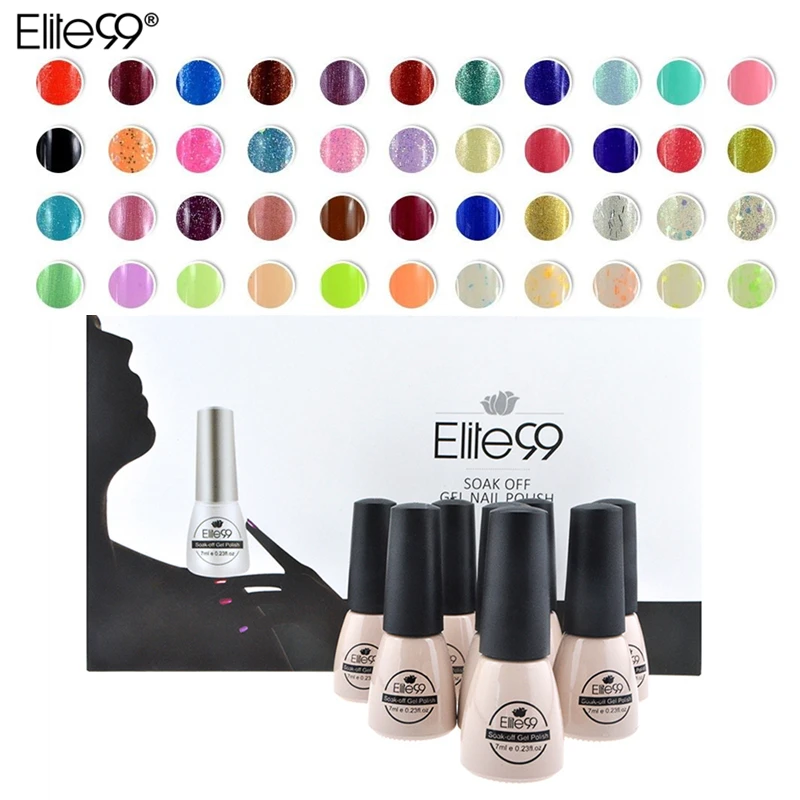 

Elite99 7ml Gorgeous Color Full Set UV Gel Manicure Soak Off UV LED Gel Nail Polish Nail Art Kit Pure Glitter Pick 8 From 178