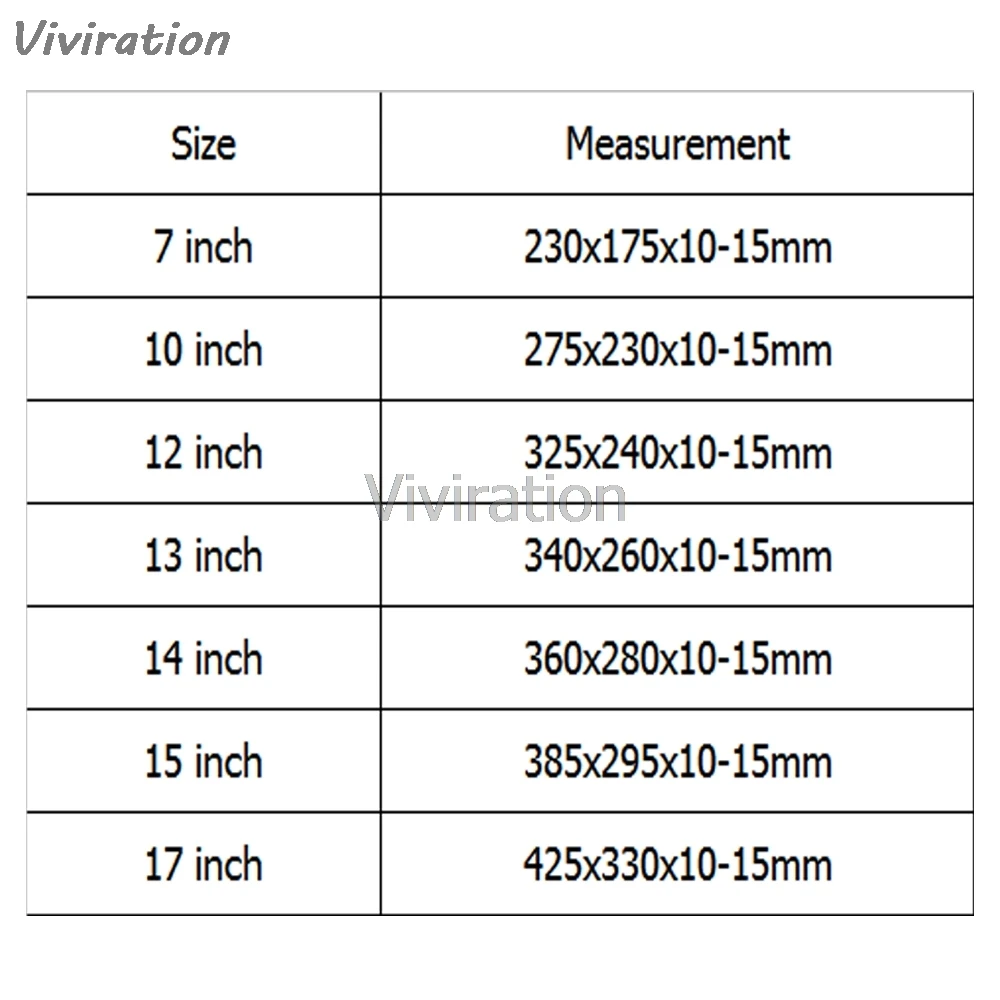 Viviration неопреновый чехол для переноски покрытие для сумки чехол для Chromebook PC чехол для ноутбука 1" 12" 1" 14" 1" 17" Notbook Liner Bag