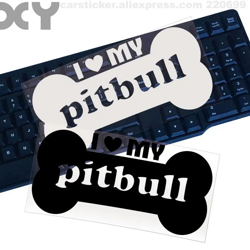 I Love My Pitbull Dog Cut Виниловая наклейка автомобильная грузовик на автомобиль