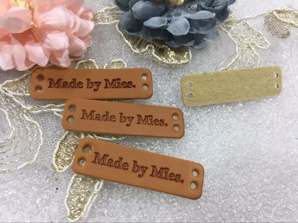 custom leather labels for jeans, bags, sliver leather label