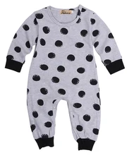 baby boy girl long sleeve romper organic polka dot back printed me letter rompers cotton romper