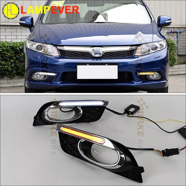 LED DRL Kit For Car Daylight Daytime Running Lights For Honda Civic