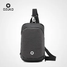 OZUKO, высокое качество, противоугонная нагрудная сумка для мужчин, модные сумки-мессенджеры, короткая походная Повседневная сумка через плечо, Мужская нагрудная сумка на плечо