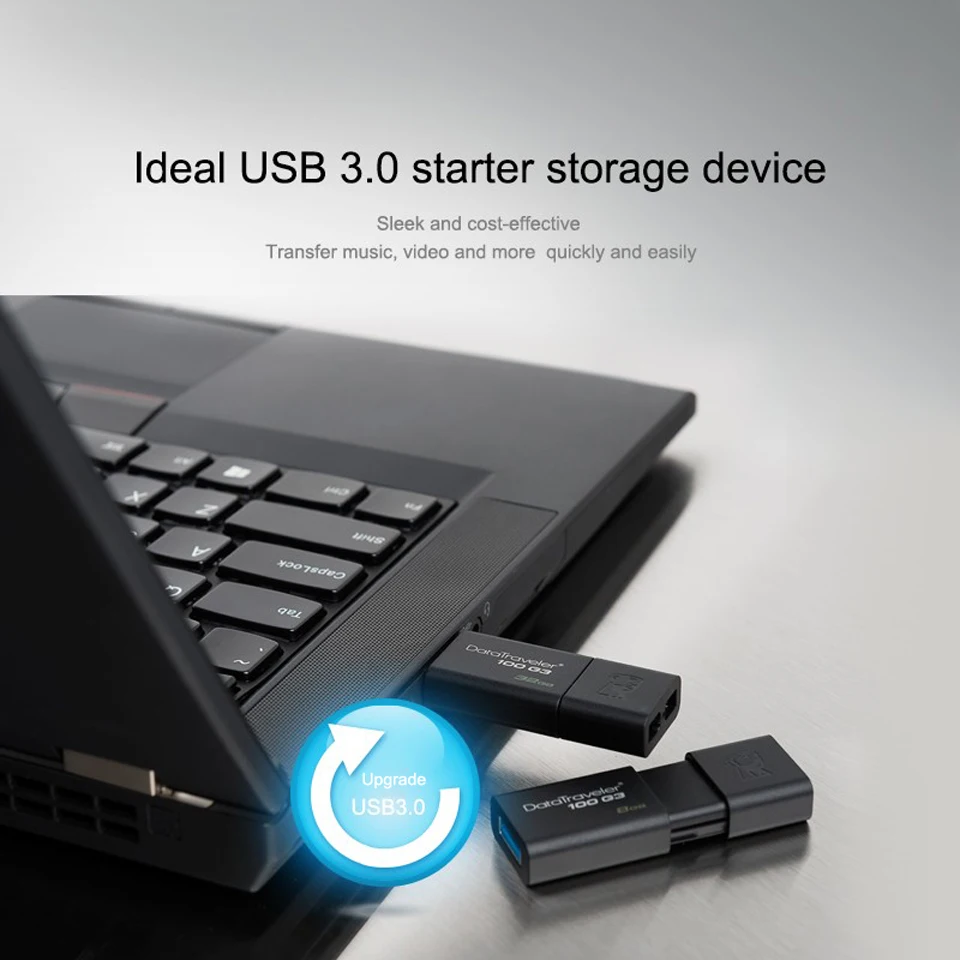 Kingston Usb 64gb флеш-накопитель USB3.0 флеш-накопитель Высокая скорость U диск черный cle usb 3,0 память usb флешка 64gb