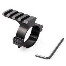 Рельсовый прицел крепление одно кольцо металлический направляющий держатель кронштейн Охотничьи аксессуары Пикатинни Черный