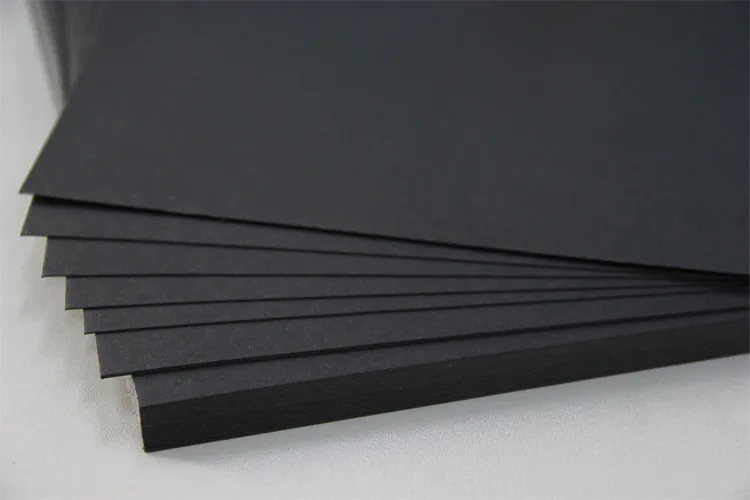 400gsm black paper craft paper a5 card board paper kraft paper cardstock 100sheets/lotin Gift