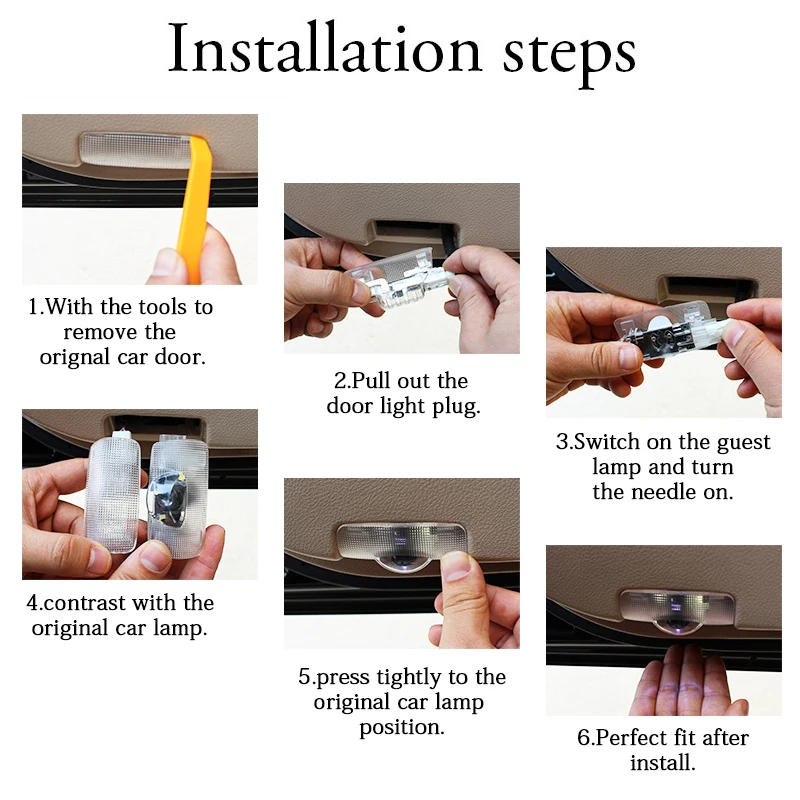 2X LED Car Door Welcome Light Ghost Shadow Lamp Logo Projector For Lexus RX 300 330 GS 400 430 HS IS 200 250 LS LX 570 ES SC GX