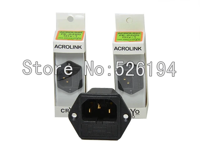 Free shipping Acrolink Power IEC Inlets FE-4(G) Input Power Connector - 24k Gold-Plated Free shipping Acrolink Power IEC Inlets FE-4(G) Input Power Connector - 24k Gold-Plated