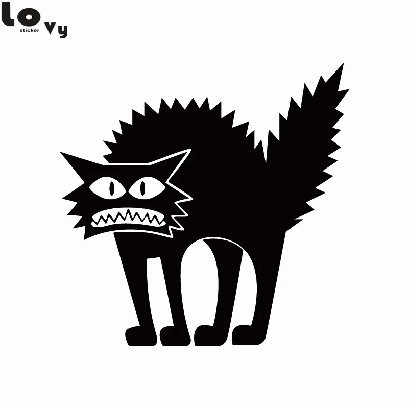 Halloween Vinyl Wall Sticker Creative Cartoon Spooky Black Cat Scary Halloween Wall Decal 001 Halloween Wall Decals Wall Decalsvinyl Wall Stickers Aliexpress