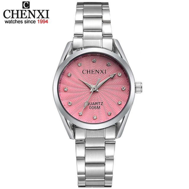 Lady Quartz Ladies Wristwatch Round Pink Rhinestone Dial Brand luxury Waterproof Lady Quartz Ladies Wristwatch Round Pink Rhinestone Dial Brand luxury Waterproof